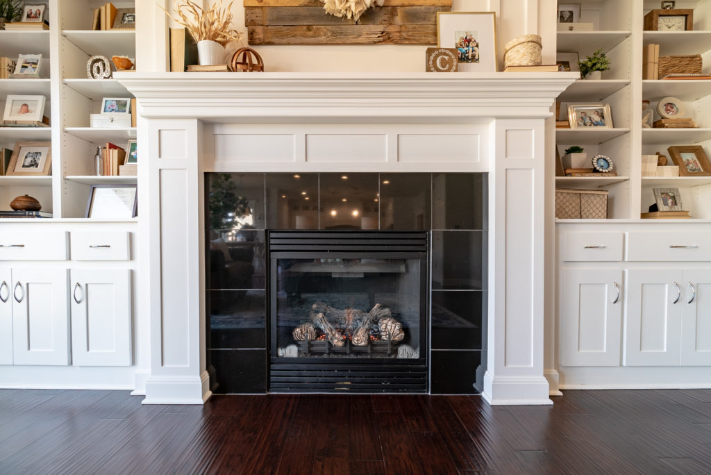 fire place, kansas city, white, real estate photography