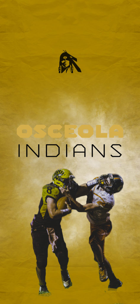 Osceola, indians, football, iphone, wallpaper